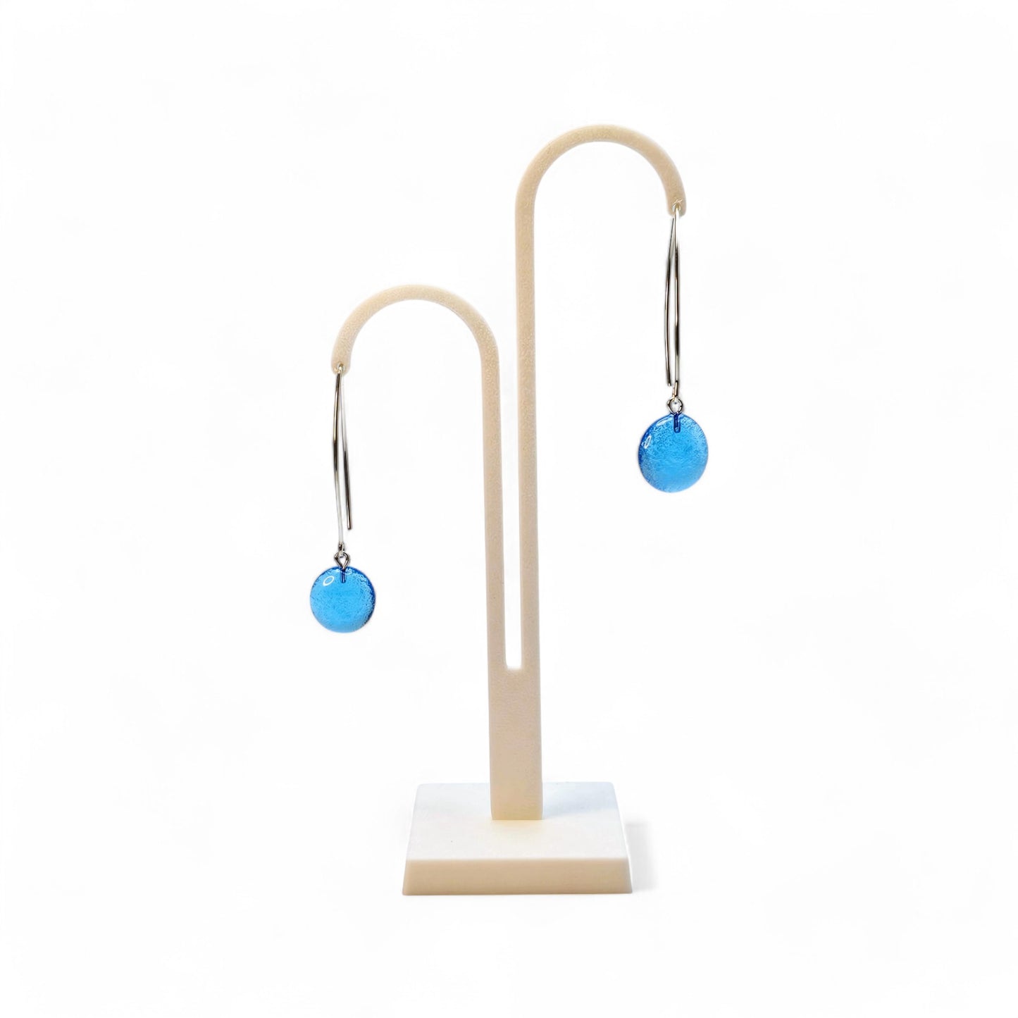 Lollipop Marquise Earrings - Copper Blue