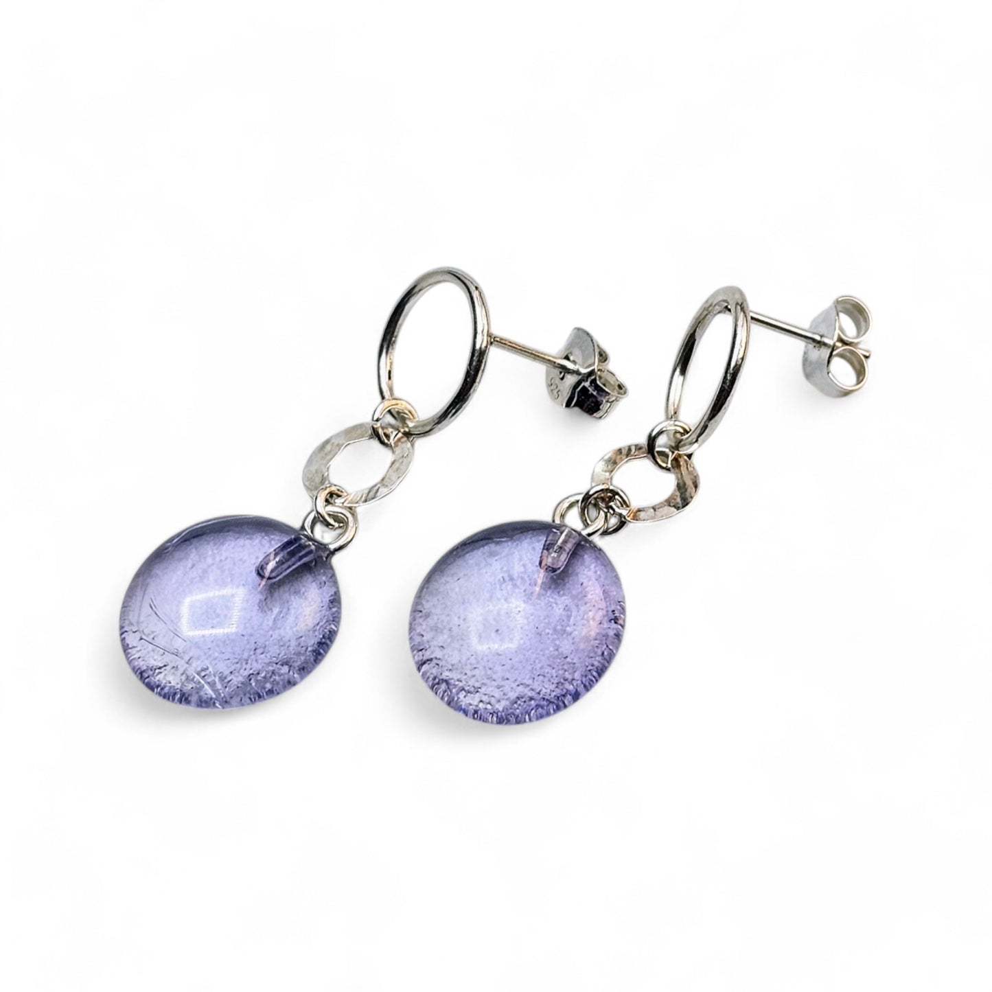 Lollipop Drop Earrings - Lavender