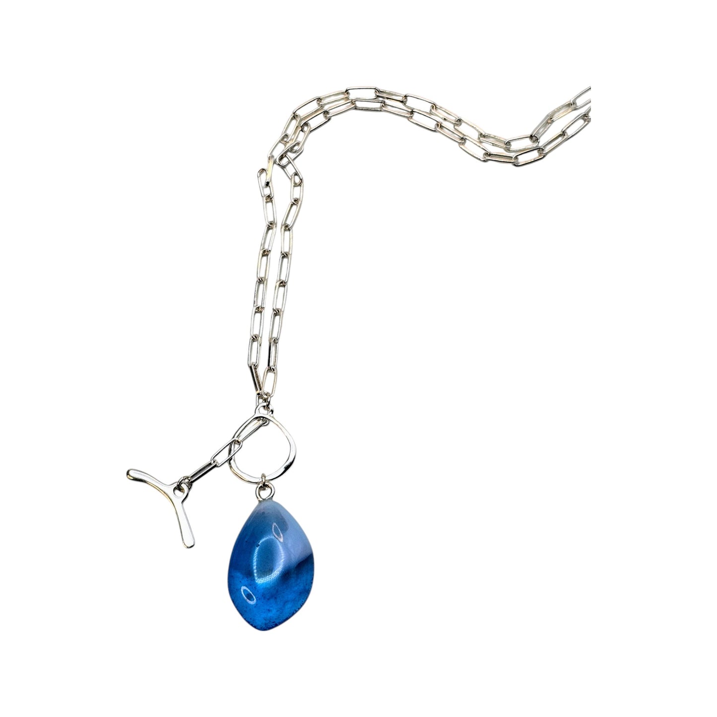 Pebble Luxe Choker - Copper Blue / Opaline