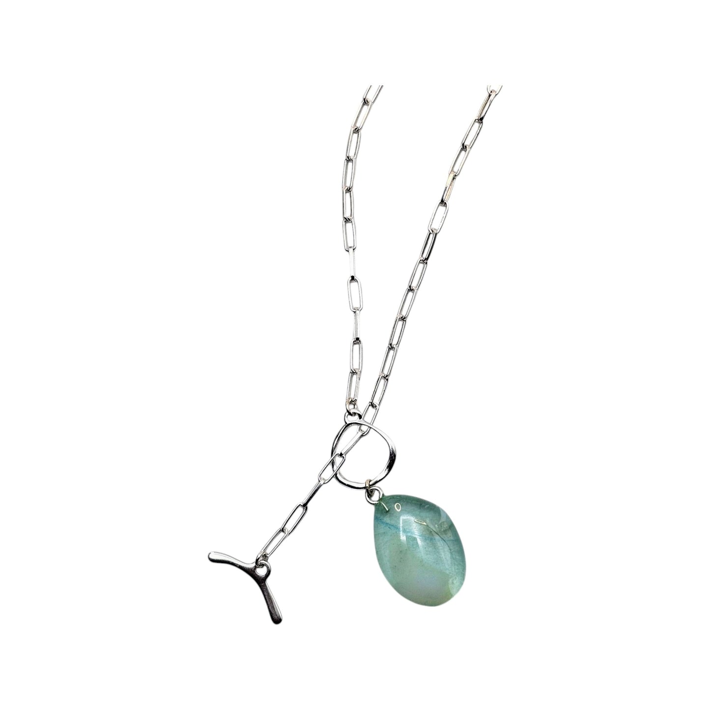 Pebble Luxe Choker - Lagoon / Opaline