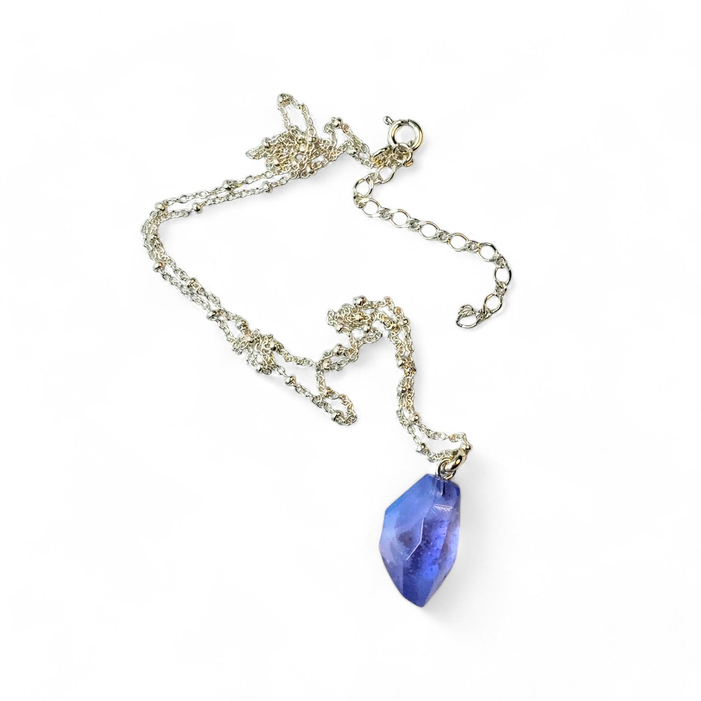 Faceted Satellite Necklace - Amethyst / Opaline