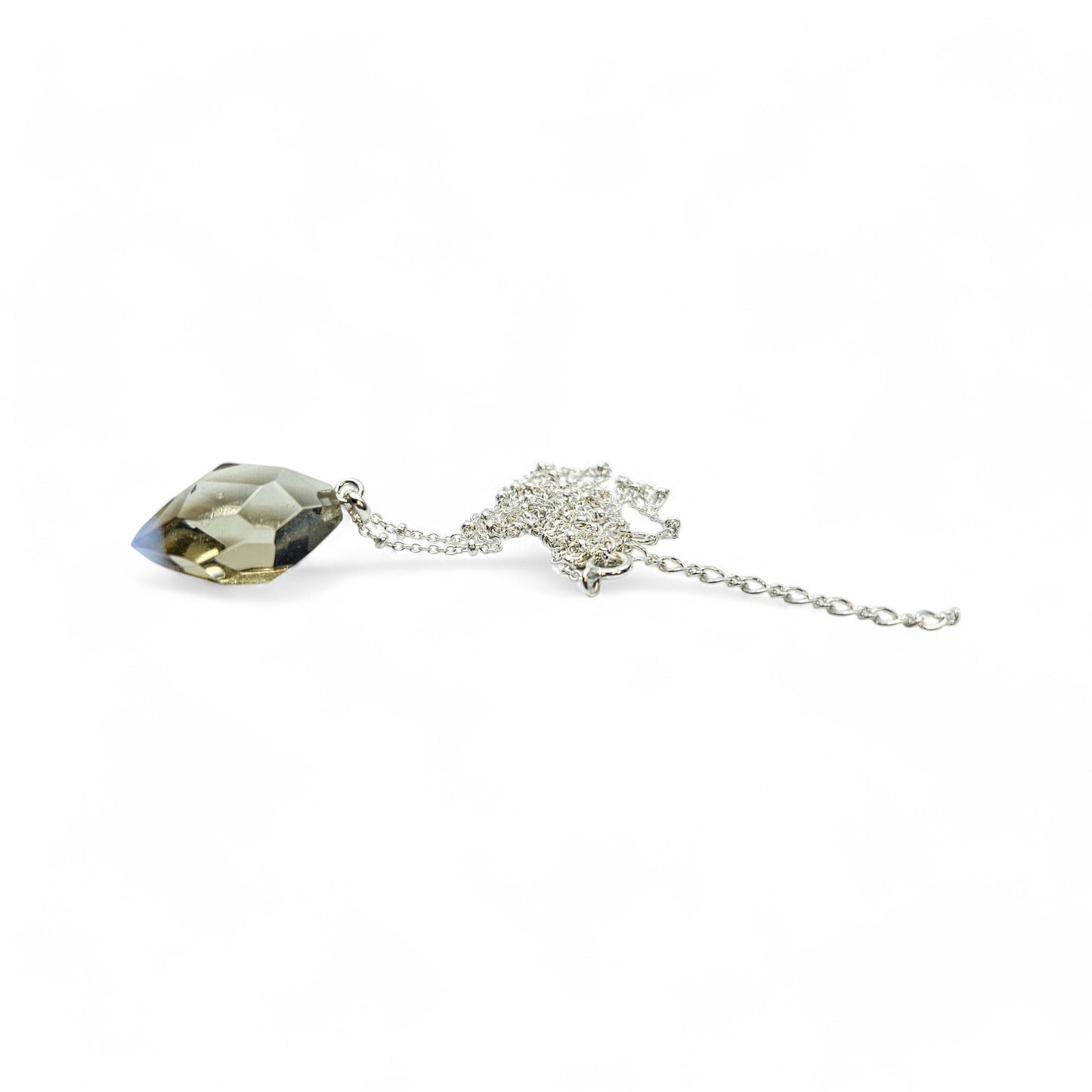 Faceted Satellite Necklace - Bronze / Opaline