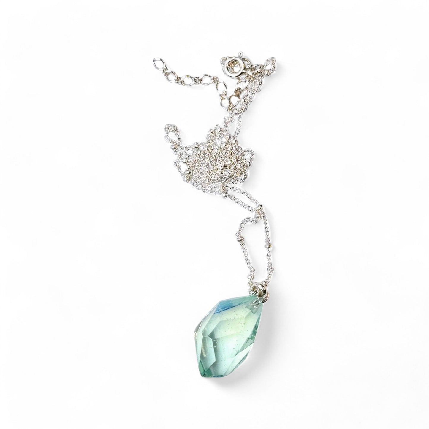 Faceted Satellite Necklace - Lagoon / Opaline