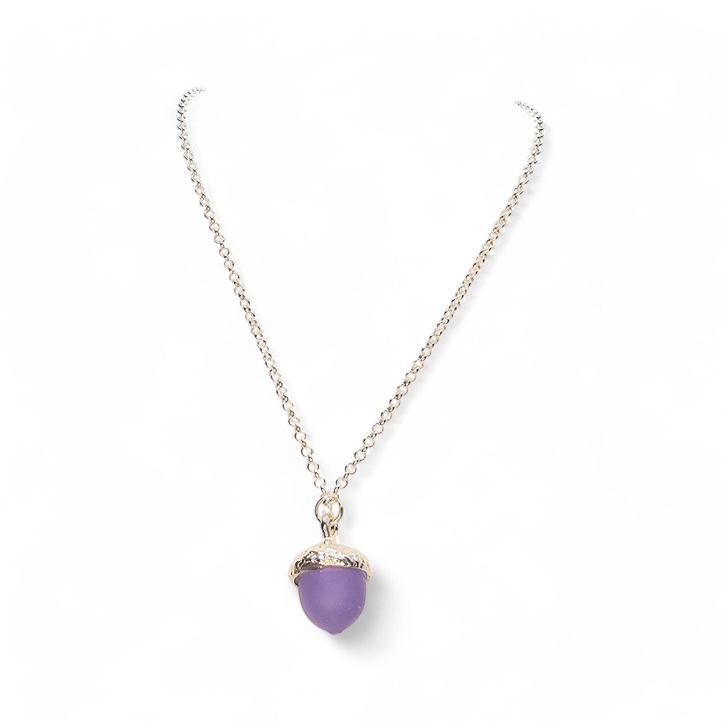 Acorn Necklace - Amethyst
