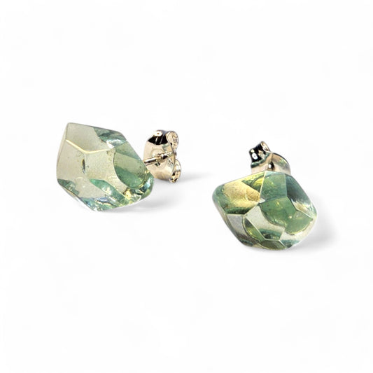 Faceted Gem Studs - Lagoon