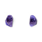 Faceted Gem Studs - Amethyst