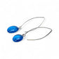 Lollipop Marquise Earrings - Copper Blue