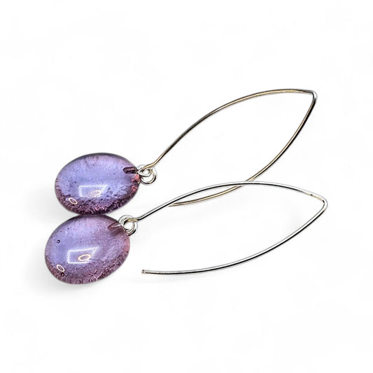 Lollipop Marquise Earrings - Lavender