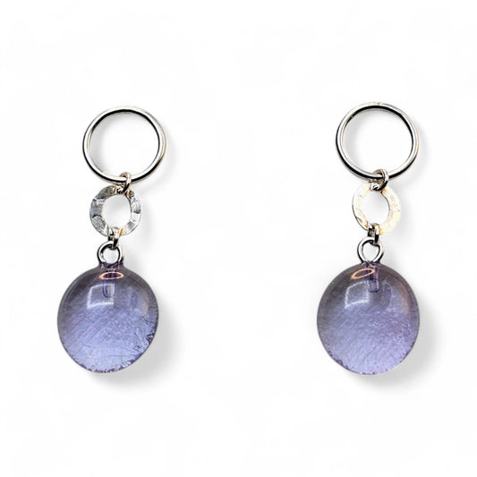 Lollipop Drop Earrings - Lavender