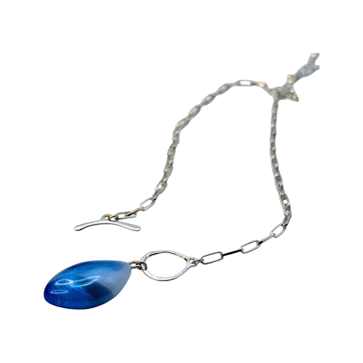 Pebble Luxe Choker - Copper Blue / Opaline