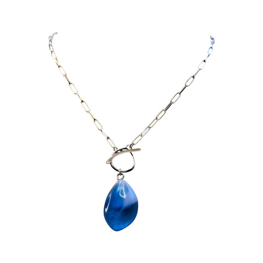 Pebble Luxe Choker - Copper Blue / Opaline