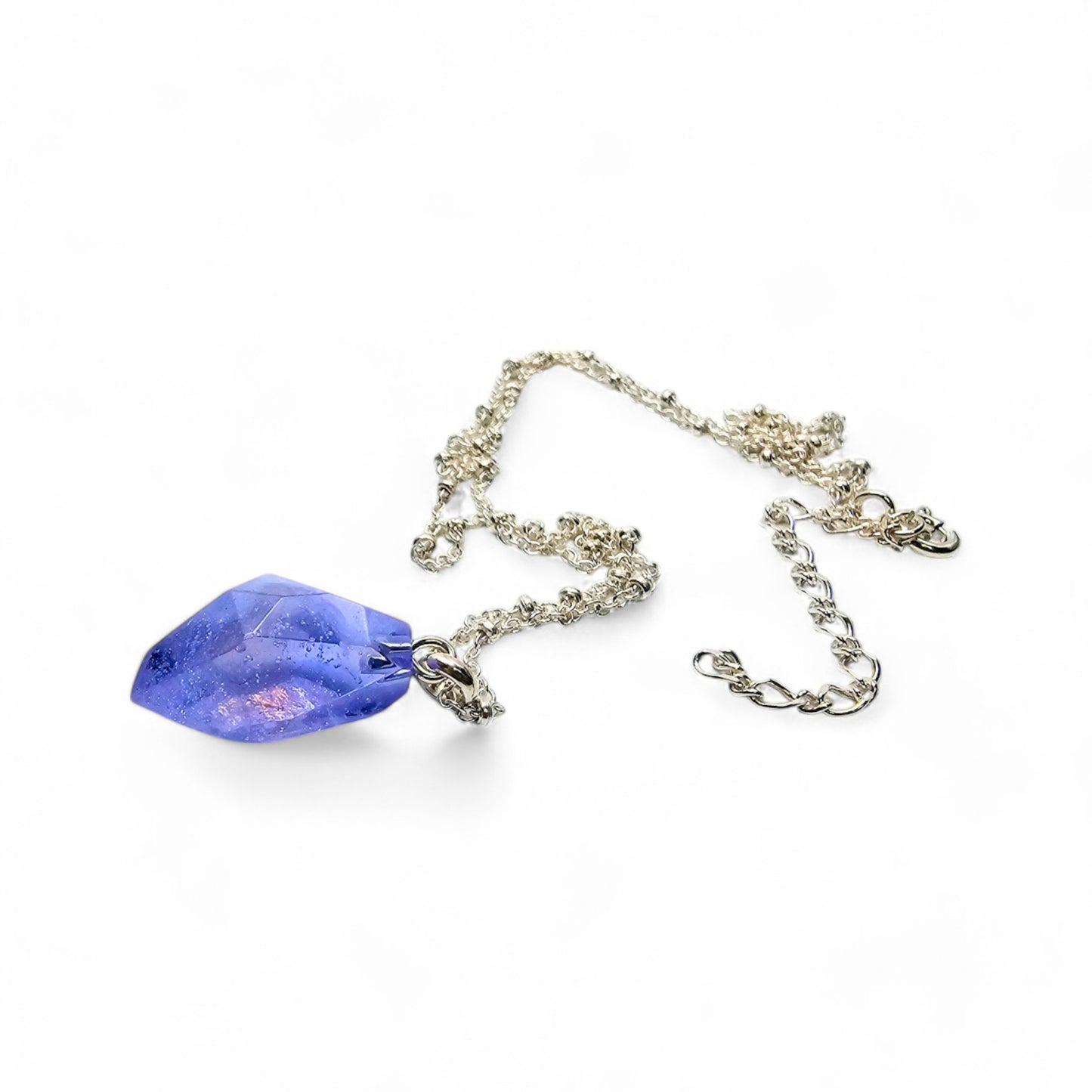 Faceted Satellite Necklace - Amethyst / Opaline
