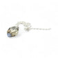 Faceted Satellite Necklace - Bronze / Opaline
