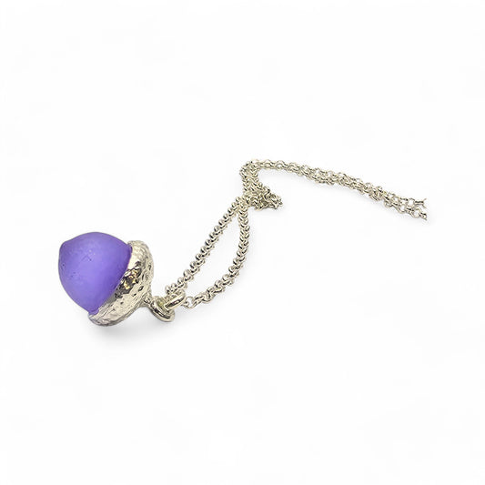 Acorn Necklace - Amethyst